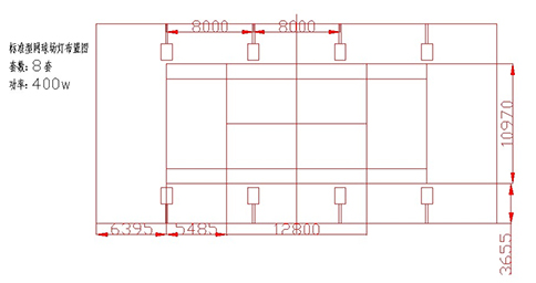 网球场地灯光设计方案图
